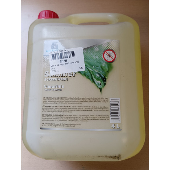 Vasaras logu šķidrums -5C (4L)