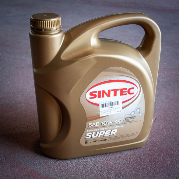 Масло моторное SINTEC Super SAE 10W-40 API SG/CD (5л)